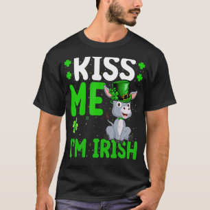 Mule Kiss Ik ben Irish Mule St. Patrick's Day T-shirt