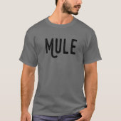 Mule met gebogen staart M neergedrukt Mule T-shirt (Voorkant)