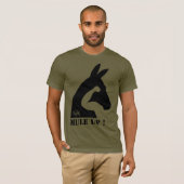 MULE omhoog! rijder logo T-shirt (Voorkant volledig)