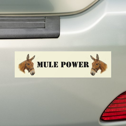 Mule Power Bumpersticker (Op auto)