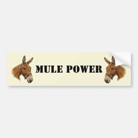 Mule Power Bumpersticker (Voorkant)