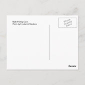 Mule Pulling Cart Briefkaart (Achterkant)