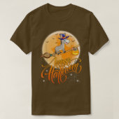 Mule Ride Witch Shot Moon  Mule Halloween T-shirt (Design voorkant)