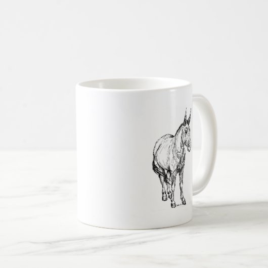 Mule Simple Sketch Koffiemok (Voorkant rechts)