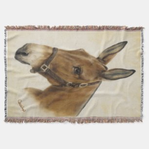 Mule Throw Blanket Deken