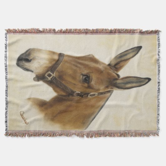 Mule Throw Blanket Deken (Voorkant)