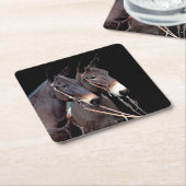 Mule Twosome Kartonnen Onderzetters (Schuin)