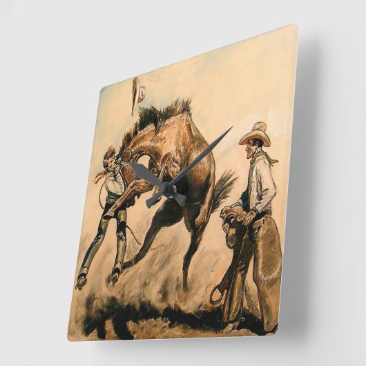 "Mule" Westerne kunst van Will James Vierkante Klok (Hoek)
