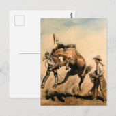“Mule” Westerse kunst van Will James Briefkaart (Voorkant / Achterkant)