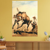 “Mule” Westerse kunst van Will James Canvas Afdruk (Insitu (Woonkamer))