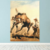“Mule” Westerse kunst van Will James Canvas Afdruk (Insitu (Houten vloer))