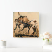 “Mule” Westerse kunst van Will James Vierkante Klok (Huis)