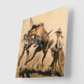 “Mule” Westerse kunst van Will James Vierkante Klok (Hoek)