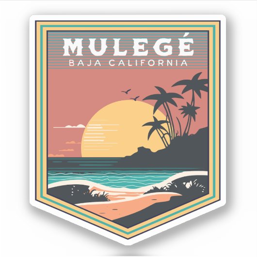 Mulegé Baja California Sur Mexico RV Sticker (Voorkant)