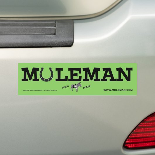 MULEMAN Bumpersticker (Op auto)