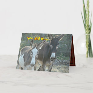 Mules Jubileum kaart- aanpassen van elke gelegenhe Kaart