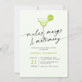 Mules Margs & Huwelijk Groen Limoen Vrijgezellenfe Kaart (Voorkant)