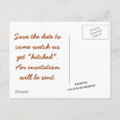 Mules-save the date-aanpassen aankondigingskaart (Achterkant)