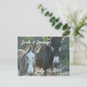 Mules-save the date-aanpassen aankondigingskaart (Staand voorkant)