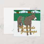 Muletide Greetings - kerstkaart (Voorkant / Achterkant)