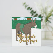 Muletide Greetings - kerstkaart (Staand voorkant)