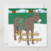 Muletide Greetings - kerstkaart (Voorkant)