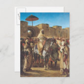 Muley Abd-ar-Rhaman , de sultan van Marokko Briefkaart (Voorkant / Achterkant)