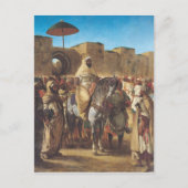 Muley Abd-ar-Rhaman , de sultan van Marokko Briefkaart (Voorkant)