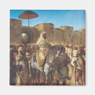 Muley Abd-ar-Rhaman , de sultan van Marokko Magneet