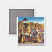 Muley Abder Rahman omringd door zijn lijfwachten Magneet (Voorkant / Achterkant)