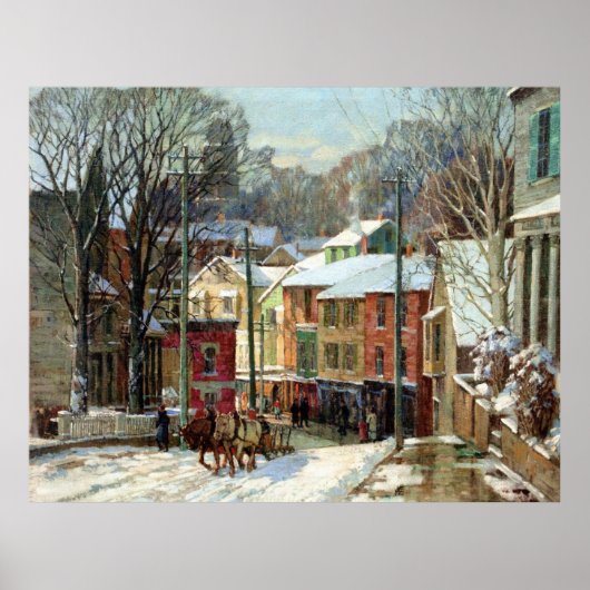 Mulhaupt - Winter in Gloucester Poster (Voorkant)