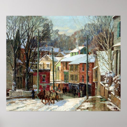 Mulhaupt - Winter in Gloucester Poster (Voorkant)