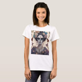 Mulher com maquiagem estilo Catrina T-shirt (Voorkant volledig)