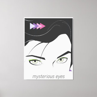 Mulher com Olhos Misteriosos Canvas Afdruk