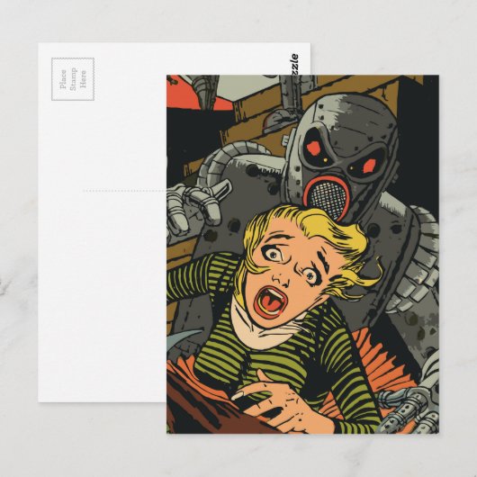 Mulher em fuga briefkaart (Voorkant / Achterkant)