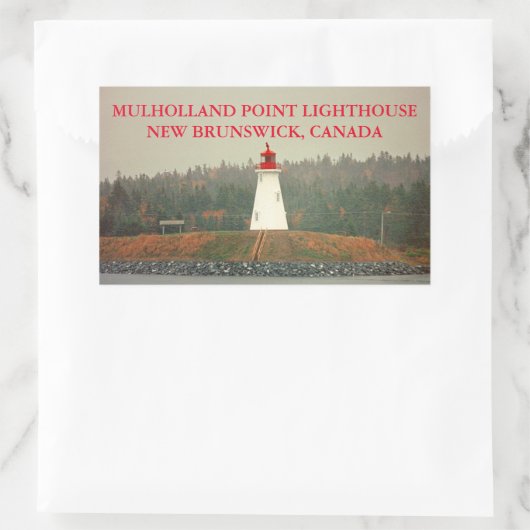 Mulholland Point Lighthouse, NB Canada Stickers (Tas)