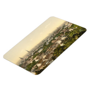 Mulhouse uit het zuiden, Elzas, Frankrijk Magneet