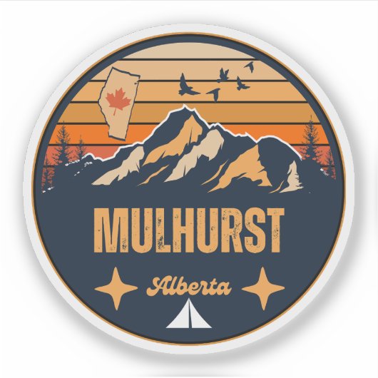 Mulhurst, Alberta Sticker (Voorkant)
