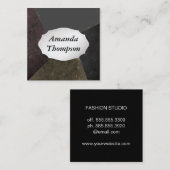 Mulit Facted Slate Vierkante Visitekaartje (Voorkant / Achterkant)