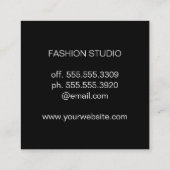 Mulit Facted Slate Vierkante Visitekaartje (Achterkant)