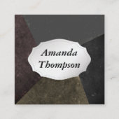 Mulit Facted Slate Vierkante Visitekaartje (Voorkant)
