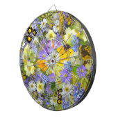 MULITCOLORED FLORAL ACHGROUND PATROON DARTBORD (Voorkant Rechts)