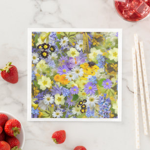 MULITCOLORED FLORAL ACHGROUND PATROON SERVET