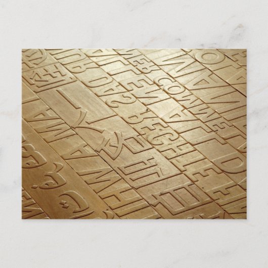 Mulitlingual Floor Briefkaart (Voorkant)