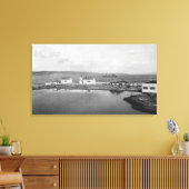 Mulkilteo, WA - Foto van het Uitzicht van de vuurt Canvas Afdruk (Insitu (Woonkamer))