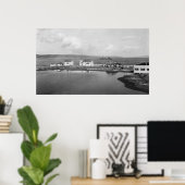 Mulkilteo, WA - Foto van het Uitzicht van de vuurt Poster (Thuiskantoor)