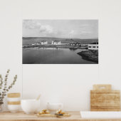 Mulkilteo, WA - Foto van het Uitzicht van de vuurt Poster (Keuken)