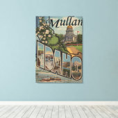 Mullan, IdahoLarge Letter ScenesMullan, ID Canvas Afdruk (Insitu (Houten vloer))