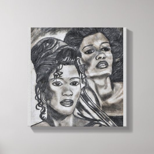 MULLATO BEAUTY canvas Afdruk (Voorkant)