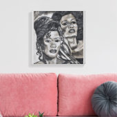 MULLATO BEAUTY canvas Afdruk (Insitu (Woonkamer))